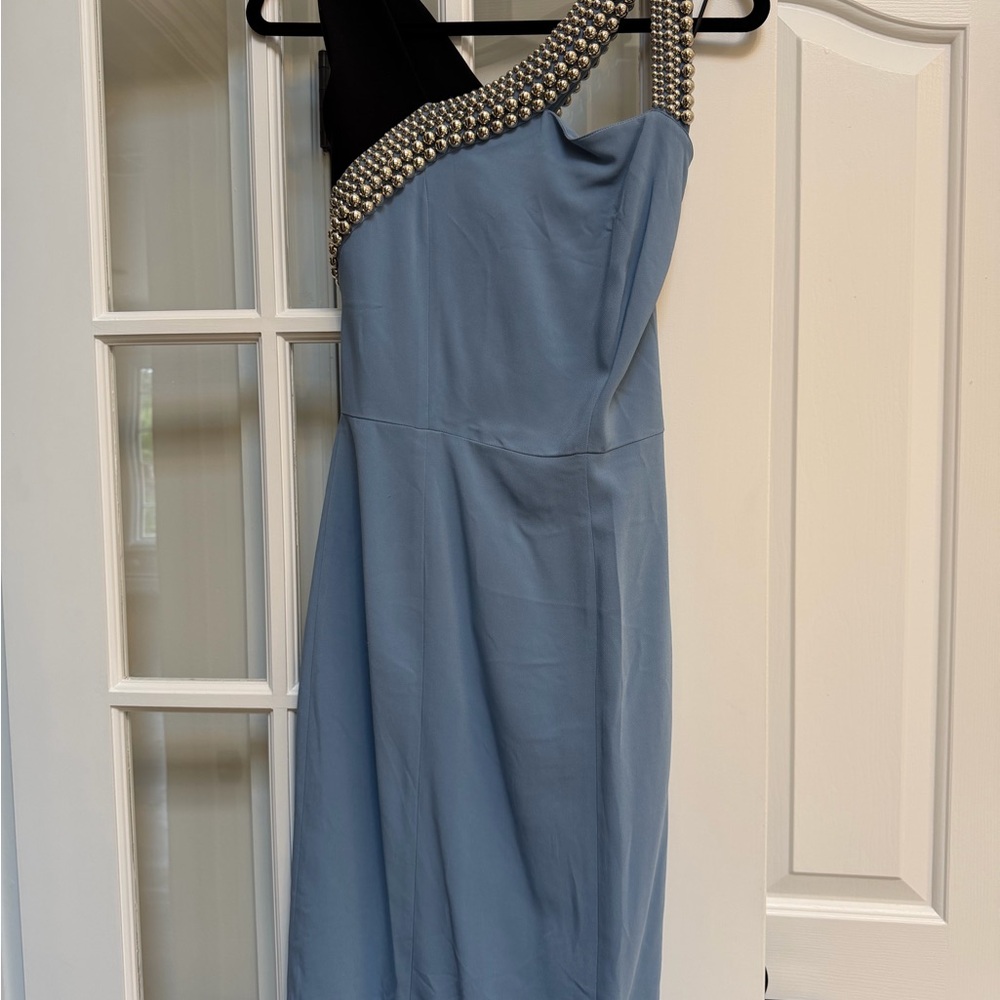 Sachin + Babi - Blue and Black Dress with Silver Accents - NWT - Size 2